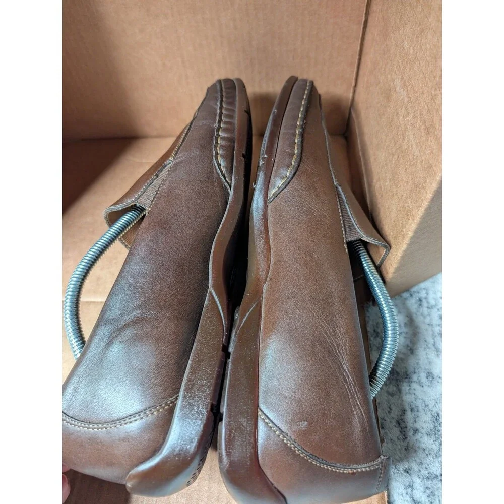Mephisto Cool-Air Men’s Brown Leather Slip-On Loafers Size 13 EUR 12 1/2